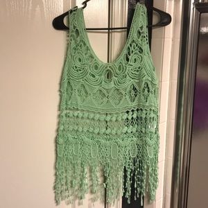 Crotchet Bright Green Top